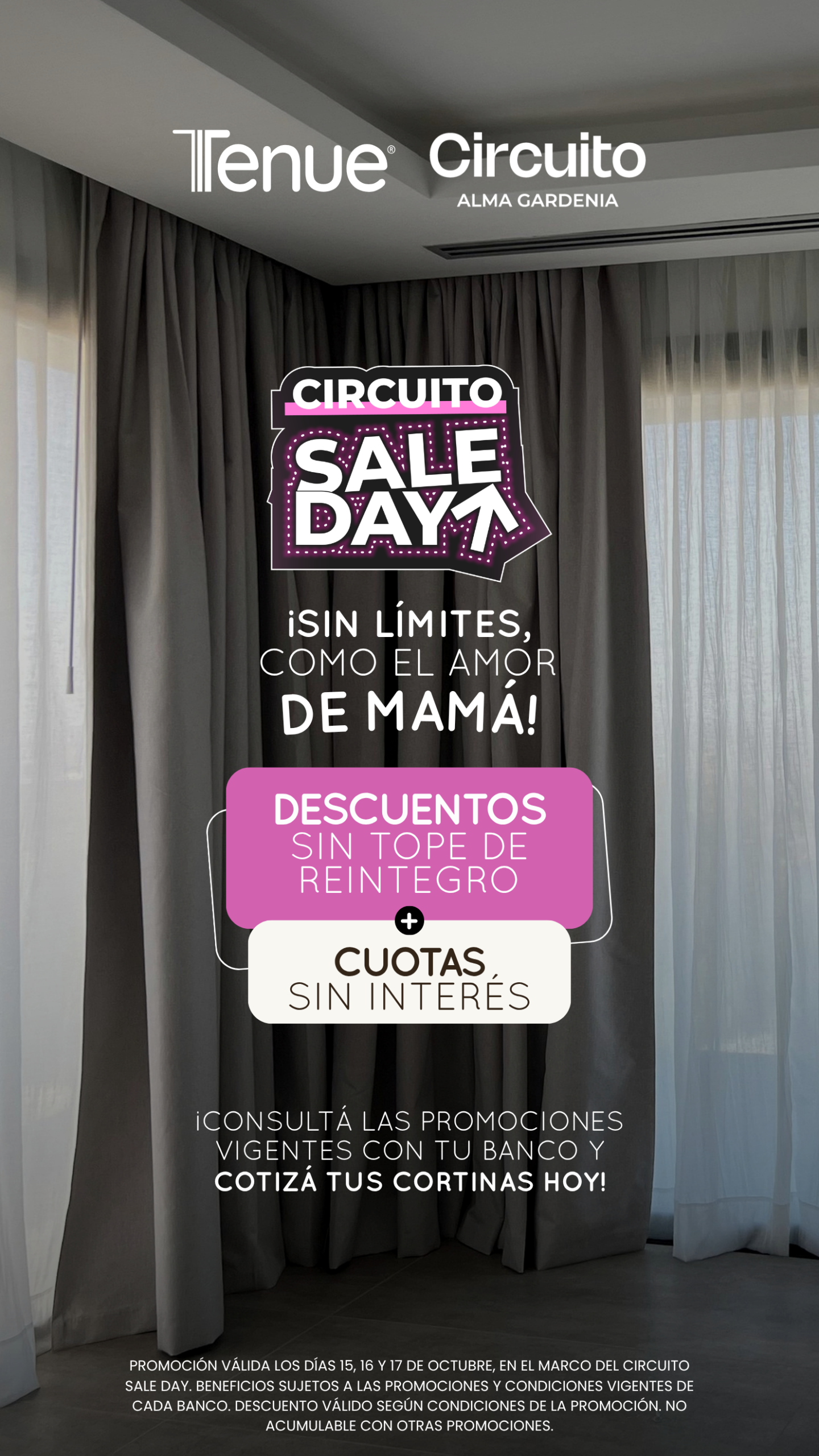 SaleDayTenue — SALE DAY 15, 16 y 17 de octubre de 2026