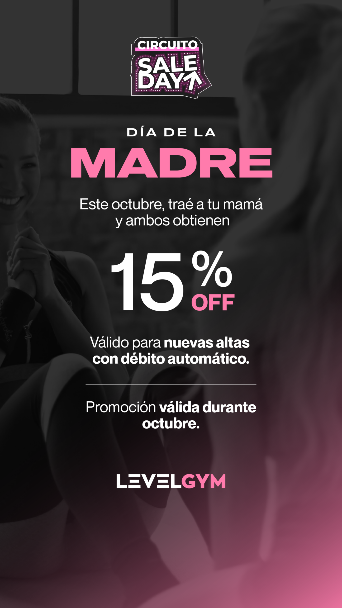 levelgym — SALE DAY 15, 16 y 17 de octubre de 2026